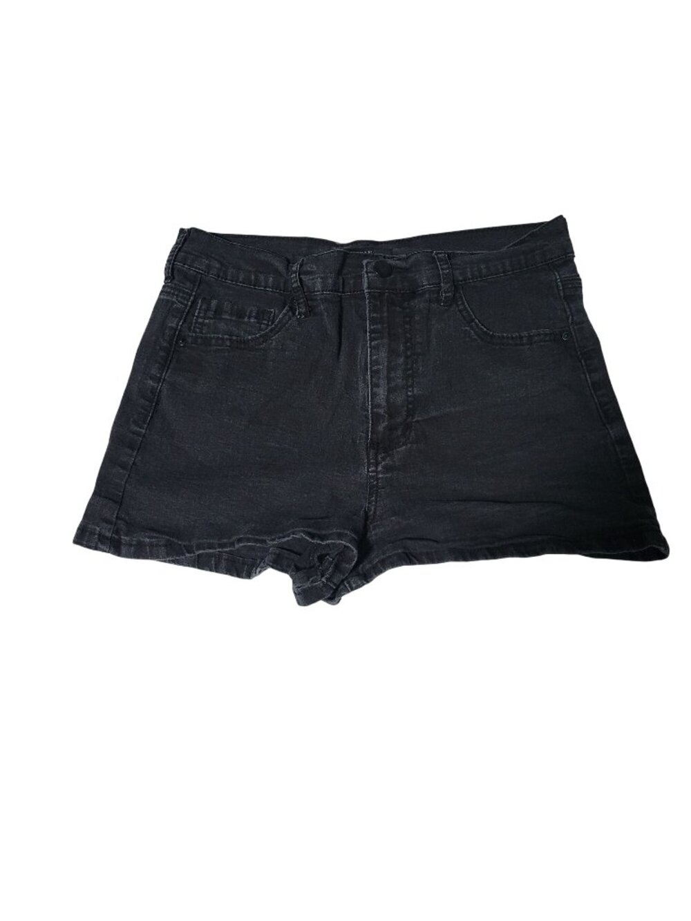Forever 21 Jean Shorts Womens Size 28 High Rise Dark Wash Denim Booty